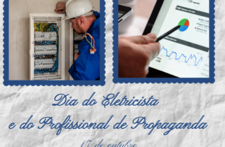 17 de outubro. dia do eletricista e do profissional de propaganda